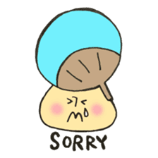 Mr. Bon dance mushroom sticker #12025125