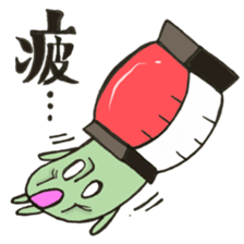 Mr. Bon dance mushroom sticker #12025127