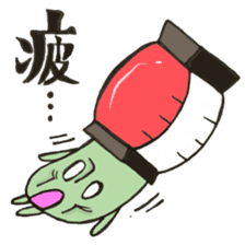 Mr. Bon dance mushroom sticker #12025127