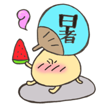 Mr. Bon dance mushroom sticker #12025130