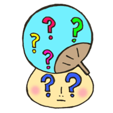 Mr. Bon dance mushroom sticker #12025132