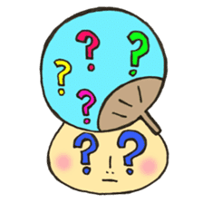 Mr. Bon dance mushroom sticker #12025132