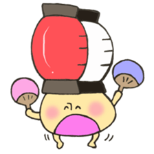 Mr. Bon dance mushroom sticker #12025133