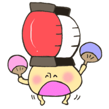 Mr. Bon dance mushroom sticker #12025133