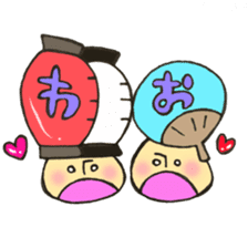 Mr. Bon dance mushroom sticker #12025137