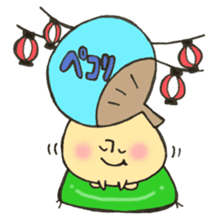 Mr. Bon dance mushroom sticker #12025139