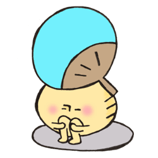 Mr. Bon dance mushroom sticker #12025141