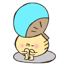 Mr. Bon dance mushroom sticker #12025141