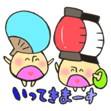 Mr. Bon dance mushroom sticker #12025142