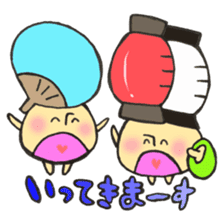 Mr. Bon dance mushroom sticker #12025142