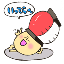 Mr. Bon dance mushroom sticker #12025143