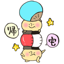 Mr. Bon dance mushroom sticker #12025144