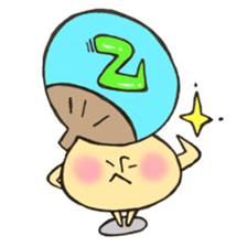 Mr. Bon dance mushroom sticker #12025146