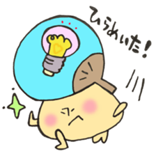 Mr. Bon dance mushroom sticker #12025148