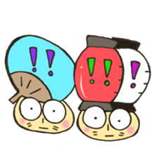 Mr. Bon dance mushroom sticker #12025153