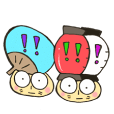 Mr. Bon dance mushroom sticker #12025153