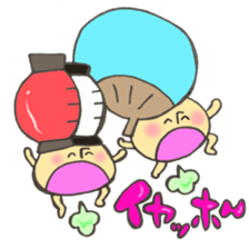 Mr. Bon dance mushroom sticker #12025154