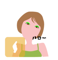 "Haruka" Cool girl friend sticker #12025238