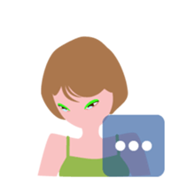 "Haruka" Cool girl friend sticker #12025255