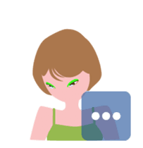 "Haruka" Cool girl friend sticker #12025255