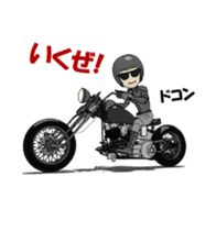 American Motorcycle animation sticker #12025784