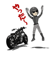 American Motorcycle animation sticker #12025792