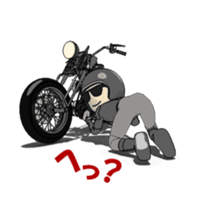 American Motorcycle animation sticker #12025801