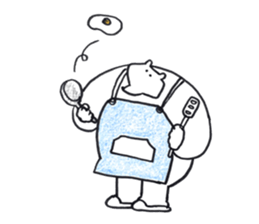 white bear & penguin sticker #12025905