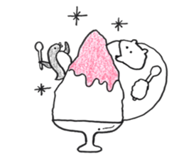 white bear & penguin sticker #12025908