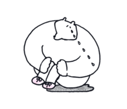 white bear & penguin sticker #12025922