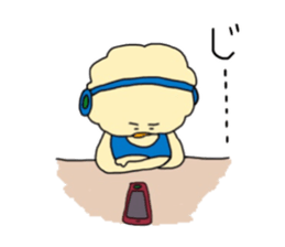 POPCHAN,who was born from a popcorn. sticker #12026673