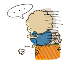POPCHAN,who was born from a popcorn. sticker #12026689