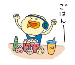 POPCHAN,who was born from a popcorn. sticker #12026694