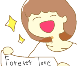 Forever love sticker sticker #12026906
