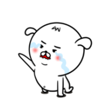 big white head dog sticker #12026992