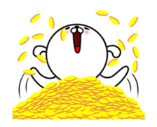 big white head dog sticker #12027003