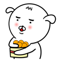 big white head dog sticker #12027005