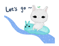 bunny alien sticker #12028222