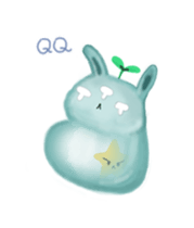bunny alien sticker #12028225