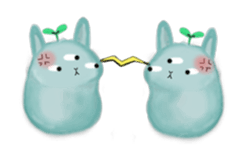 bunny alien sticker #12028228