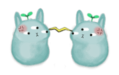 bunny alien sticker #12028228