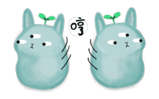 bunny alien sticker #12028229