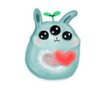 bunny alien sticker #12028230
