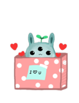 bunny alien sticker #12028231