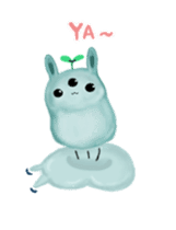 bunny alien sticker #12028232