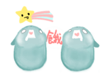 bunny alien sticker #12028234