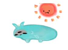 bunny alien sticker #12028235