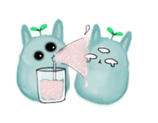 bunny alien sticker #12028239