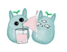 bunny alien sticker #12028239