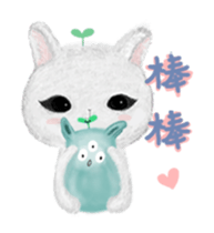 bunny alien sticker #12028240